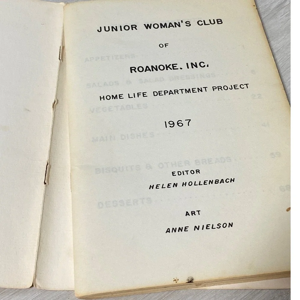 Junior Womans Club of Roanoke Virginia step back